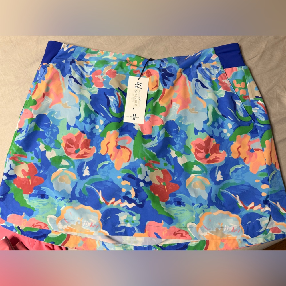 Walter Hagen Women's Floral Skort - Blue and Multicolor